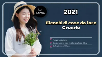 Una lista di cose da fare per l'anno nuovo