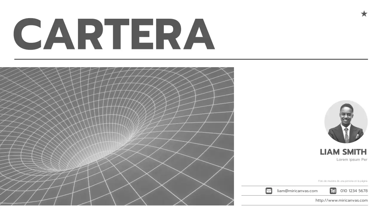 Una carpeta de planificación limpia con un estampado blanco y negro en blanco y gris