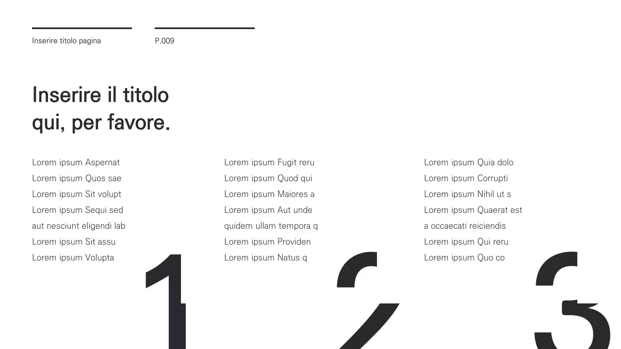 Una presentazione chic