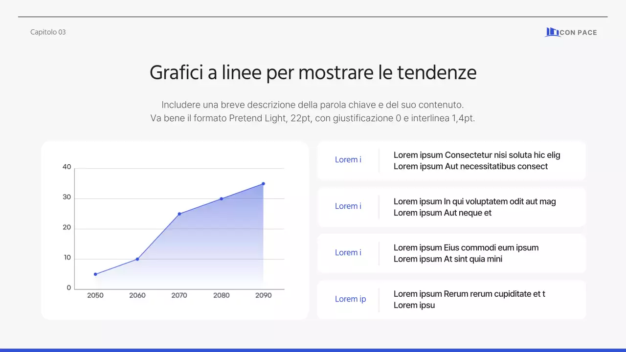 Proposta aziendale semplice e pulita in grigio-blu