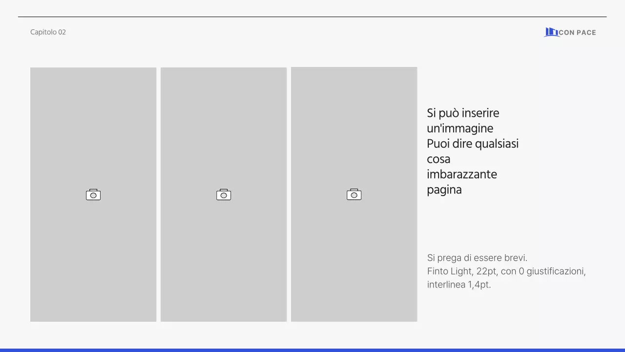 Proposta aziendale semplice e pulita in grigio-blu