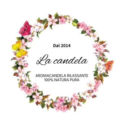 Candela a forma di fiore