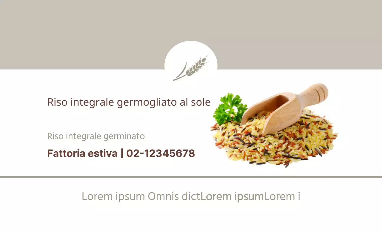 Riso integrale germogliato al sole