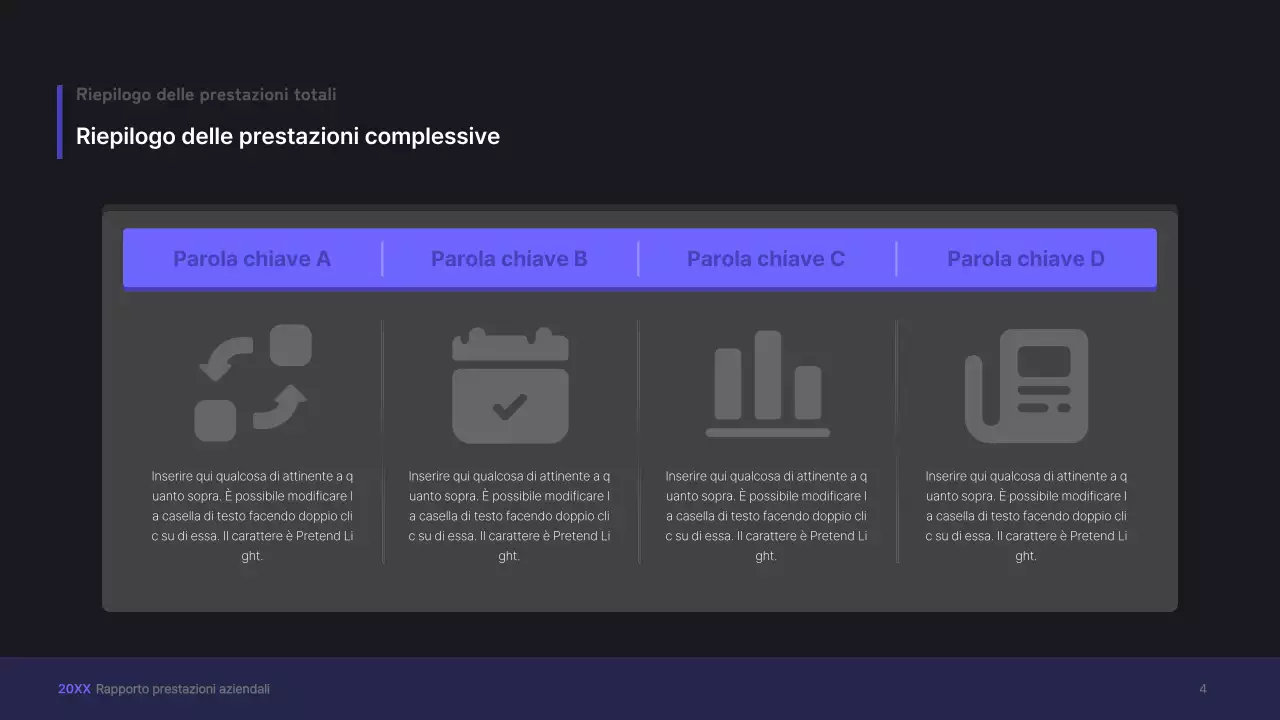 Kit di presentazione aziendale viola, concetto di interfaccia utente tridimensionale