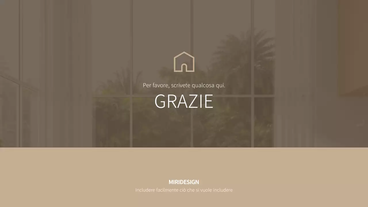 Modello di interno emozionale in tonalità marrone