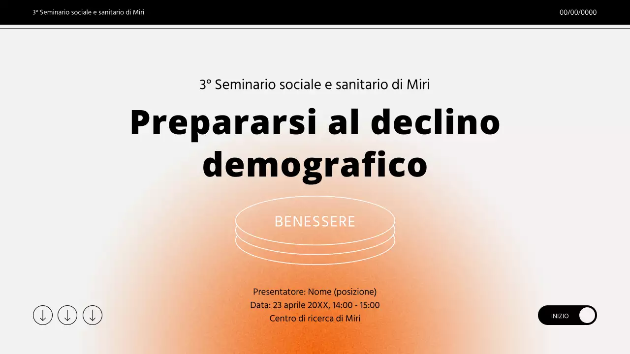 Presentazione del seminario sul gradiente arancione