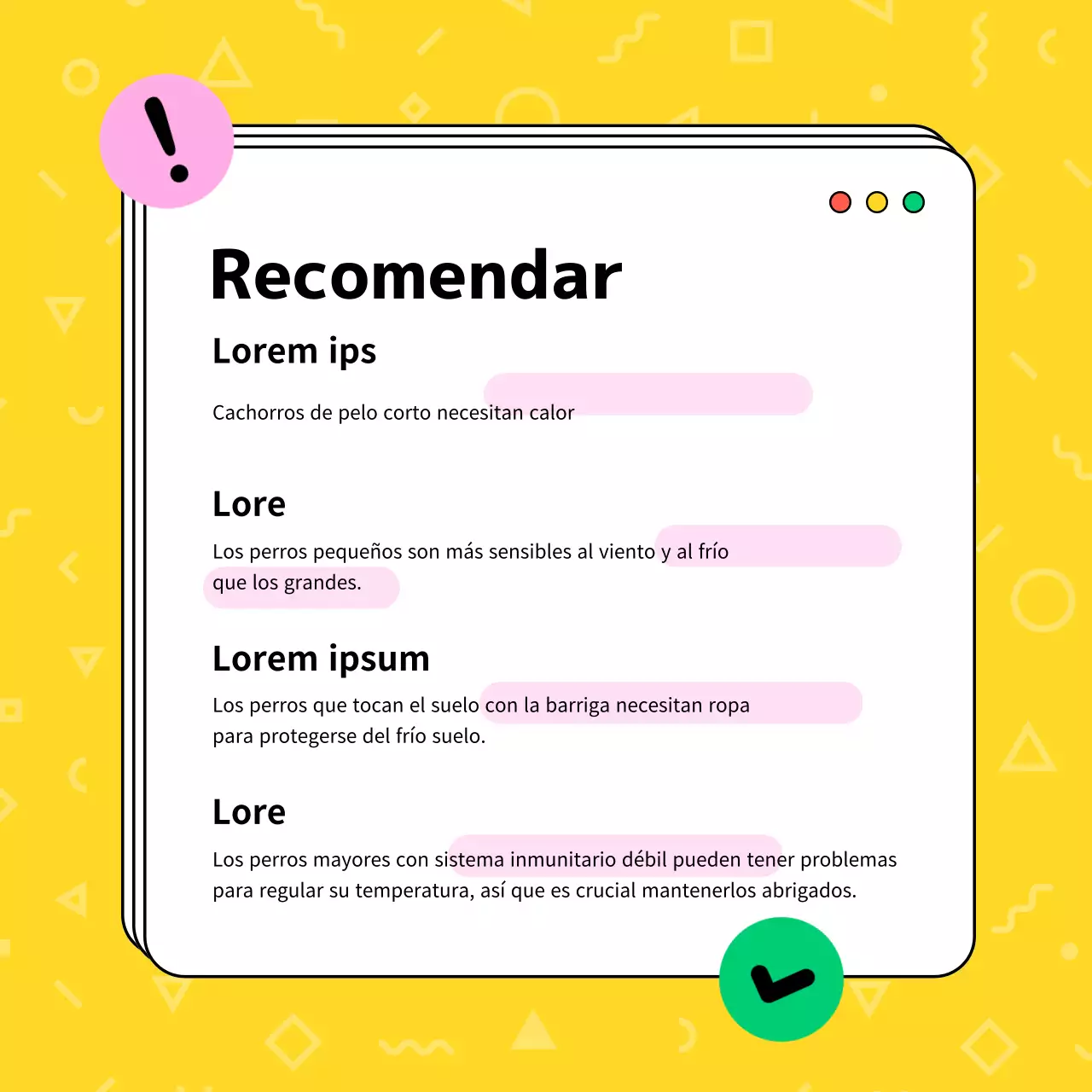 Azul y amarillo rosa perro ropa plantilla de medios sociales