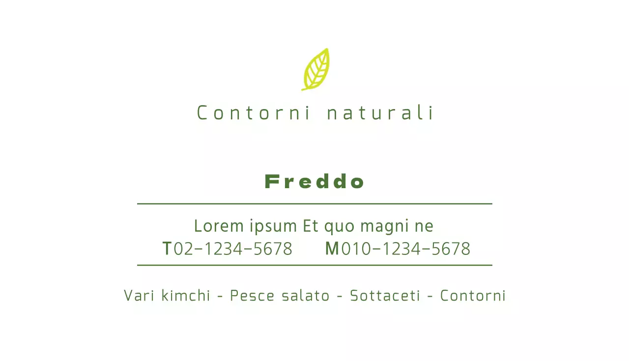 Contorni naturali