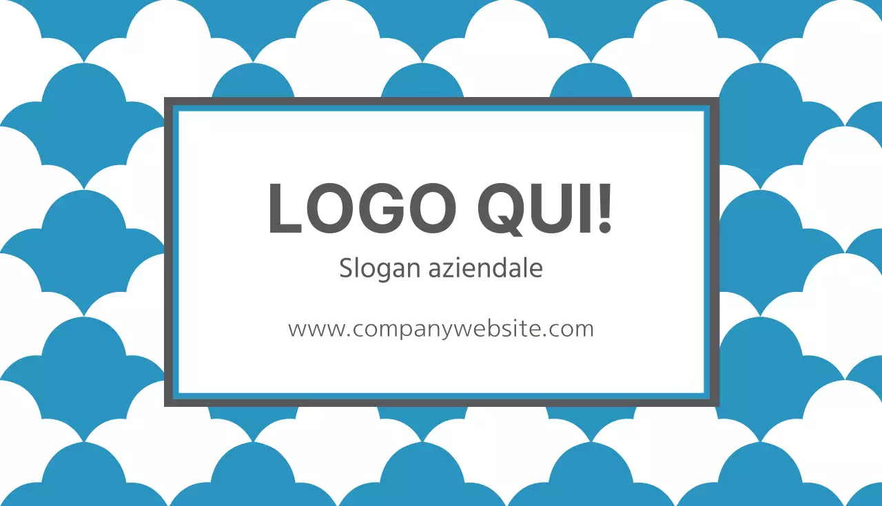 Biglietto da visita con motivo quadrato