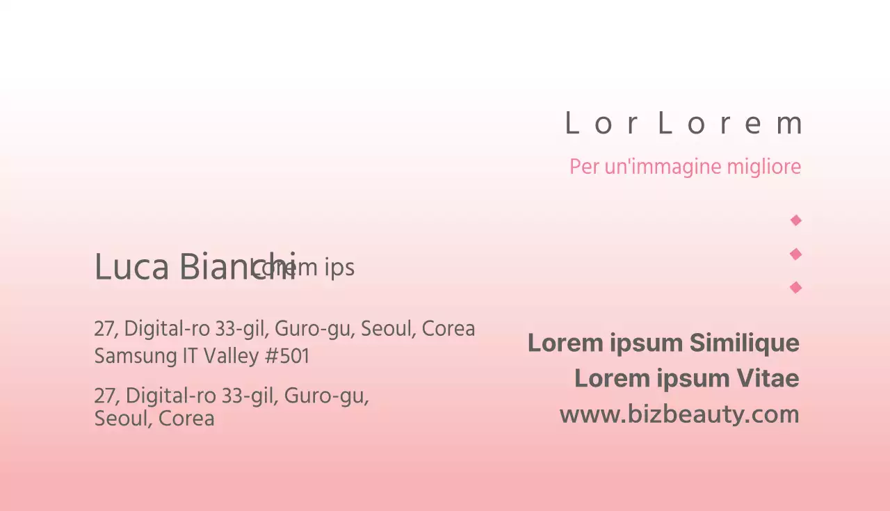 Biglietto da visita per dermatologo