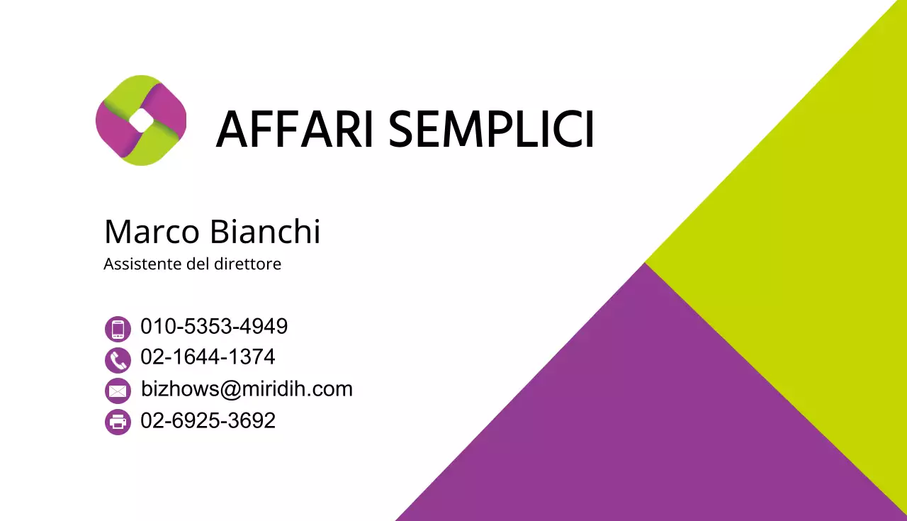 Biglietti da visita aziendali