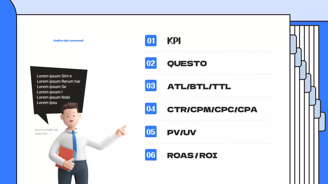 Guida al semplice dizionario dei termini di lavoro Blue's