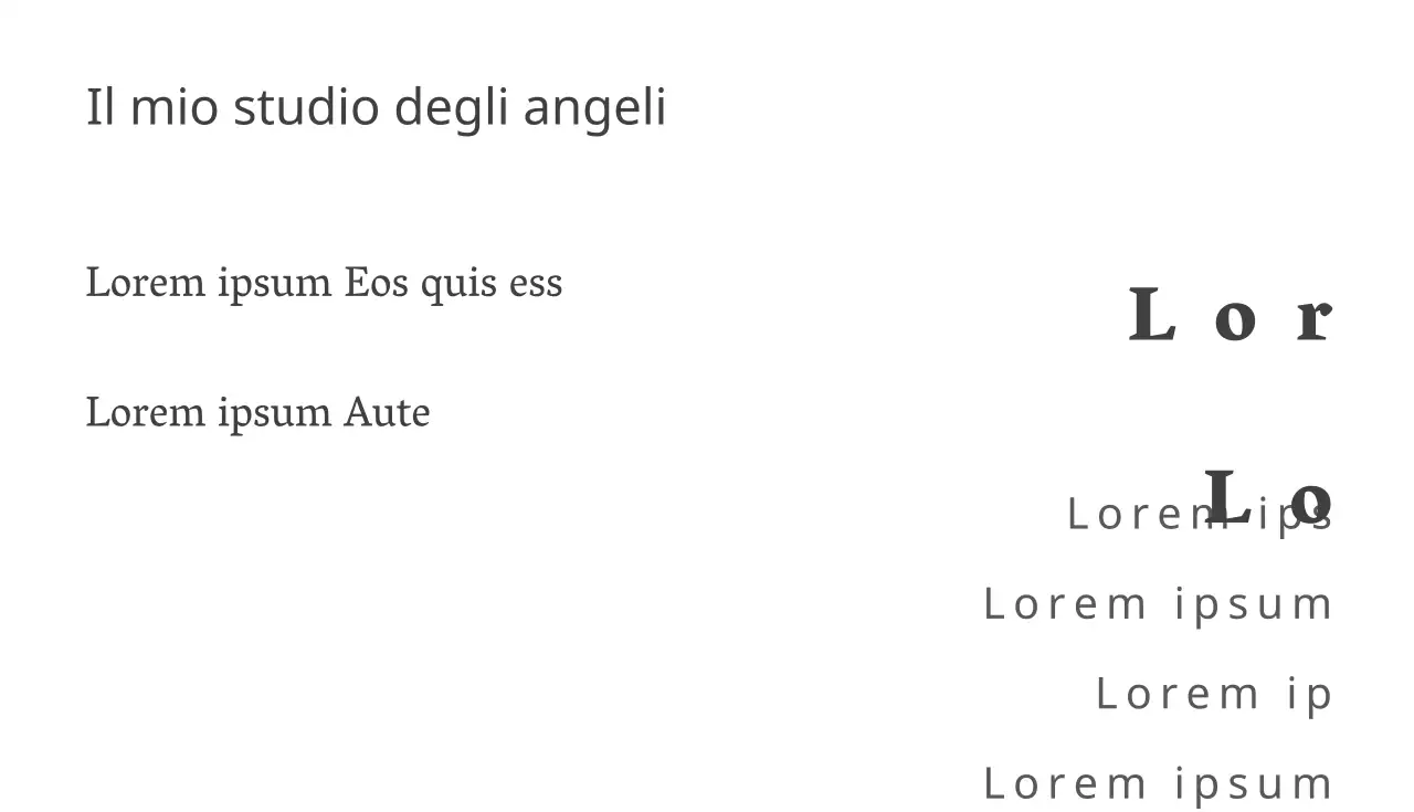 Il mio studio degli angeli