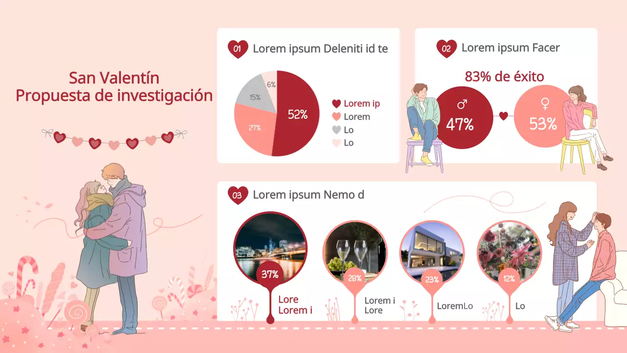 Buscando propuestas rosas y rojas para San Valentín