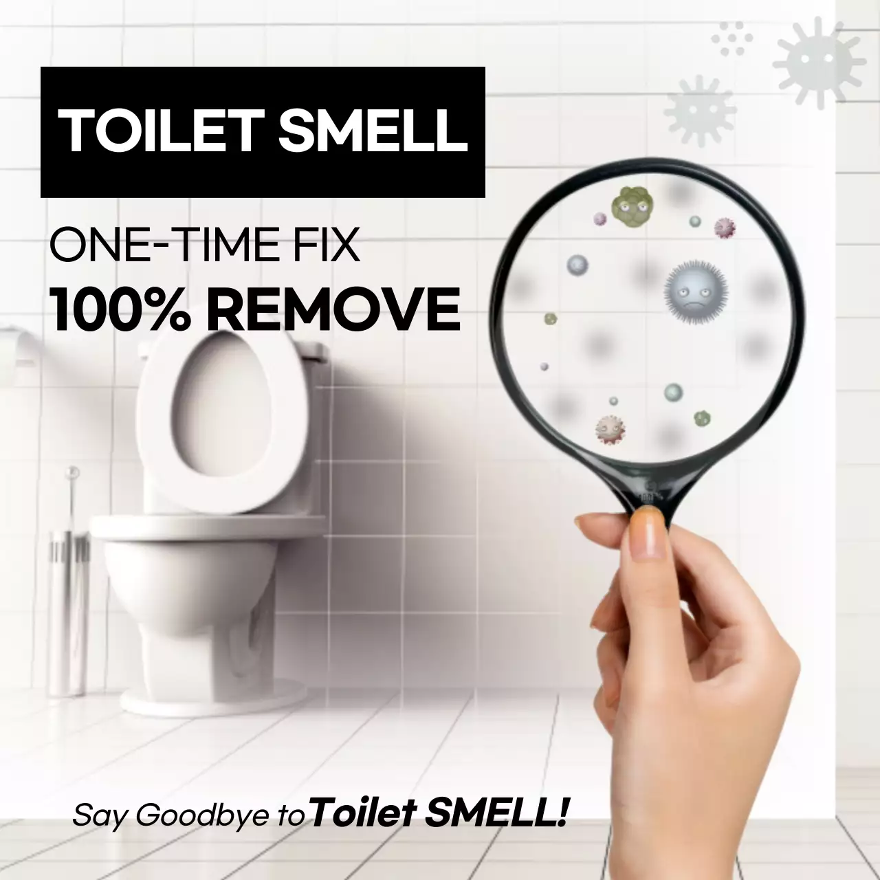 White Modern Hygiene Promotion Social Media Post