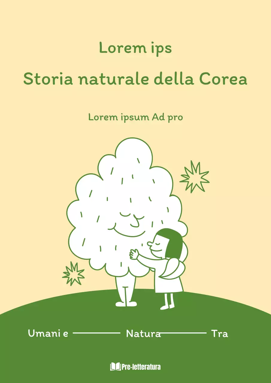 Informazioni di storia naturale in un simpatico concept giallo e verde