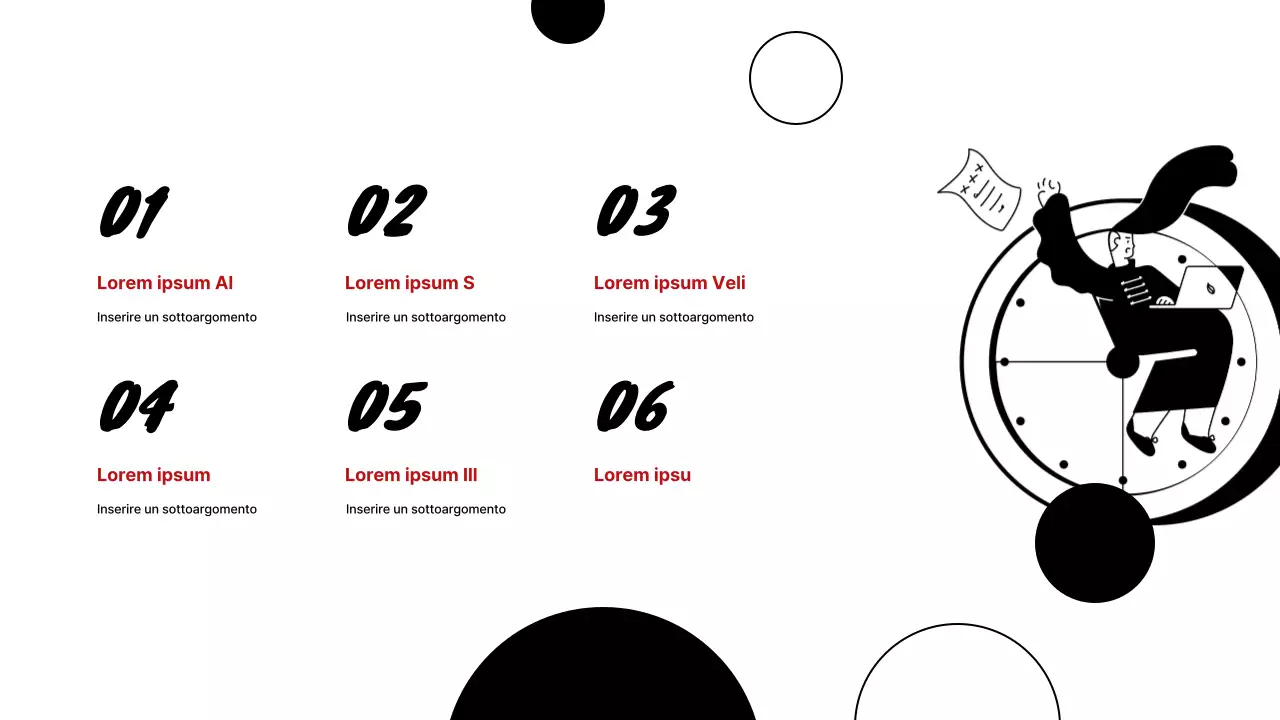 Materiale per riunioni di studio di marketing semplice e in bianco e nero