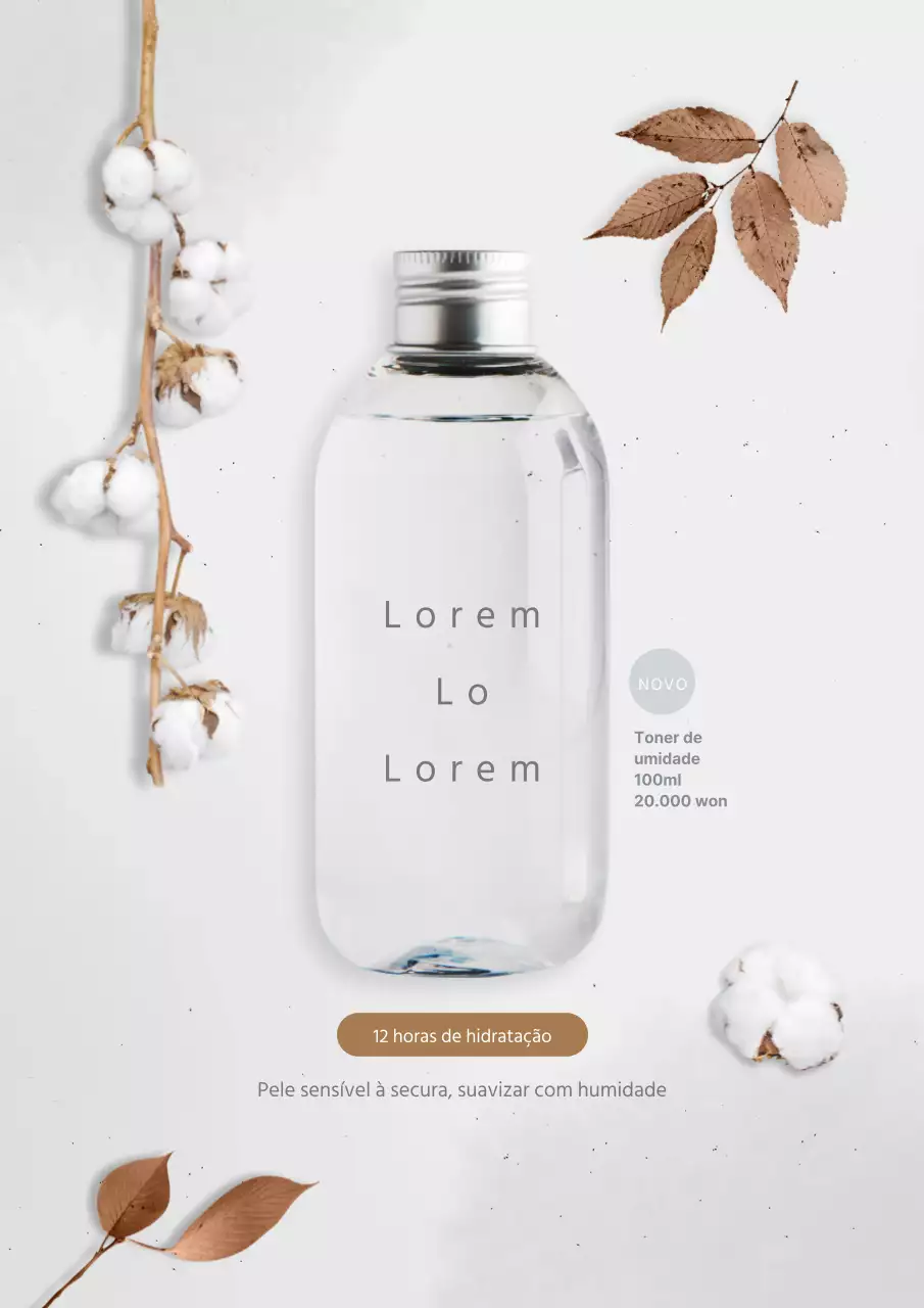 Promover cosméticos de beleza simples