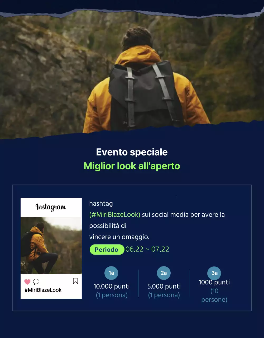 Sneakers outdoor sportive e resistenti in colori navy e fluorescenti