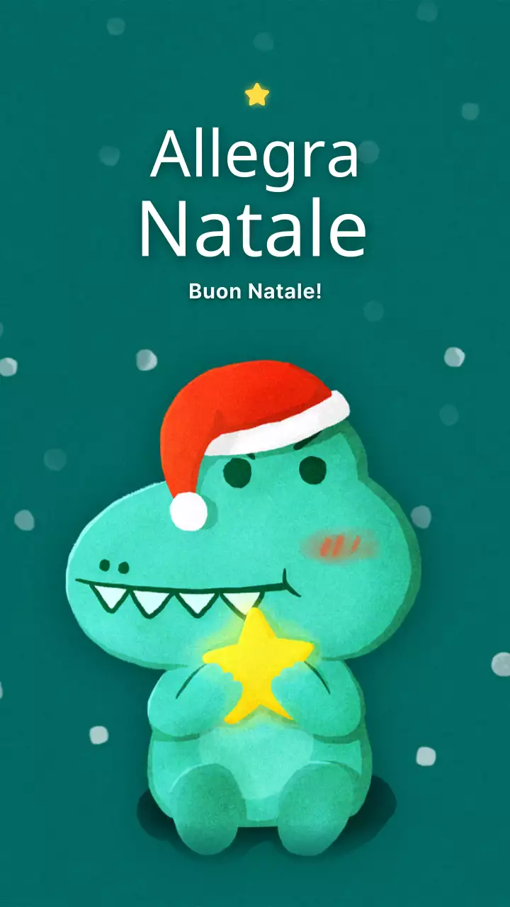 Auguri di Natale a tema invernale