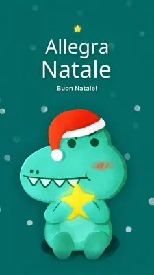 Auguri di Natale a tema invernale