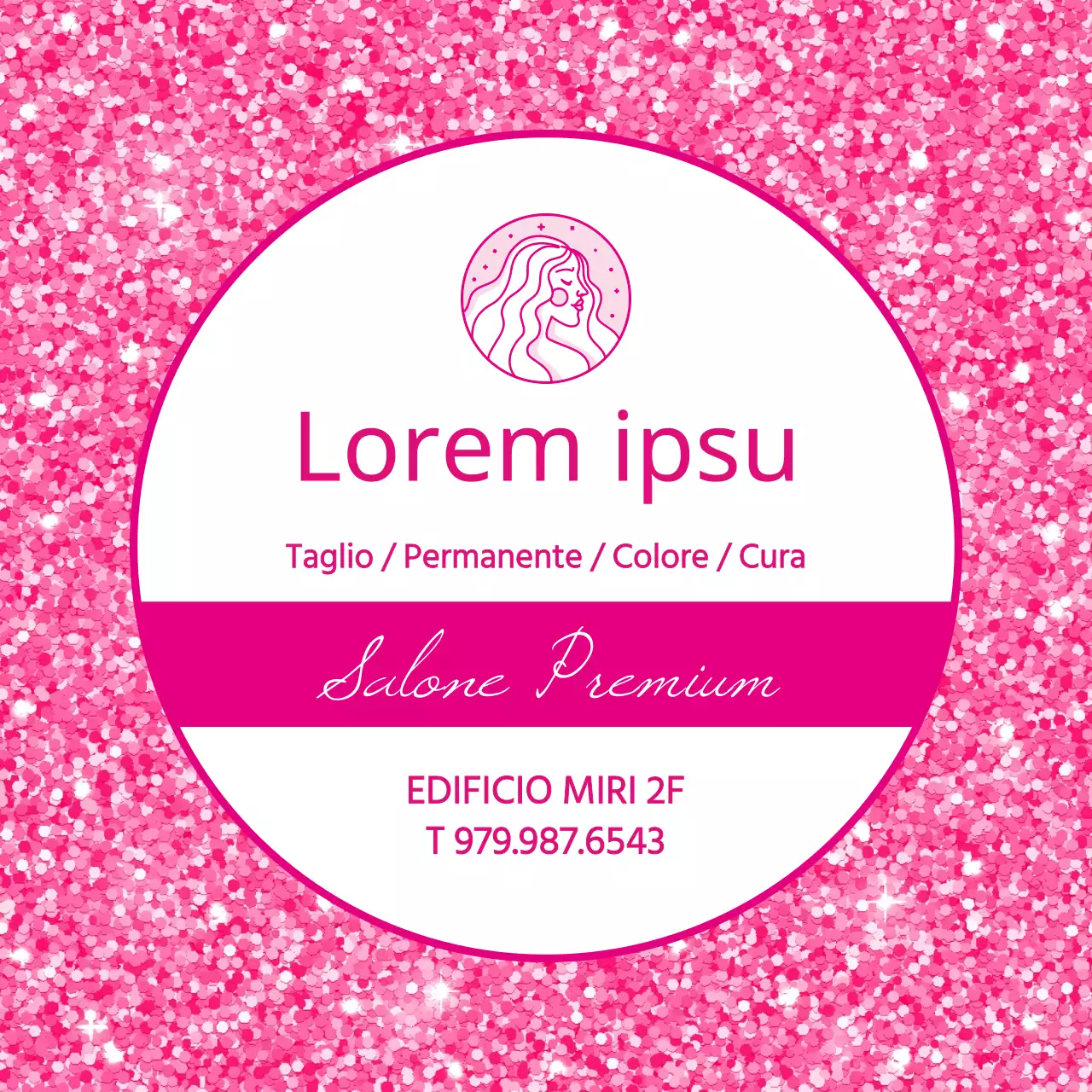 Particella rosa sfondo salone di bellezza capelli