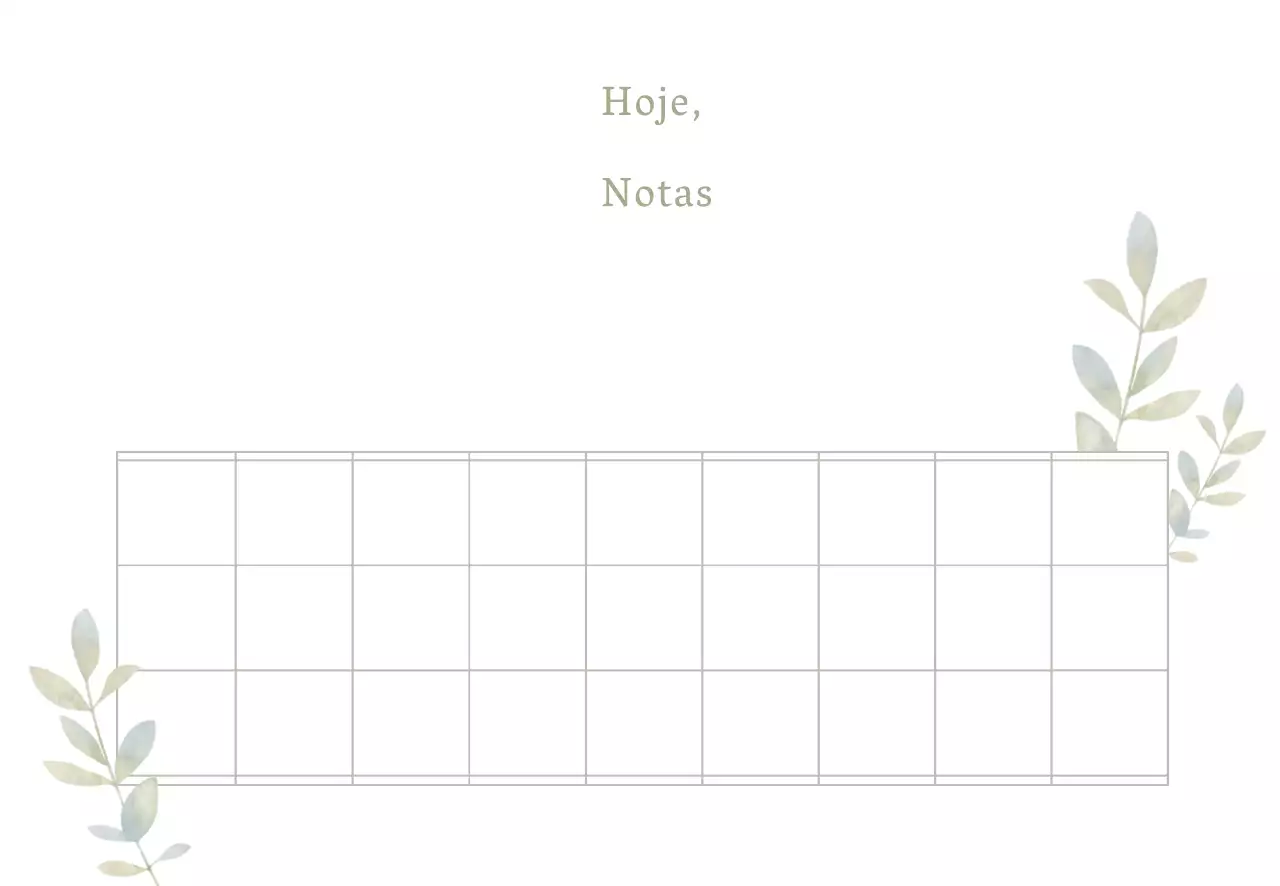 Notas de hoje