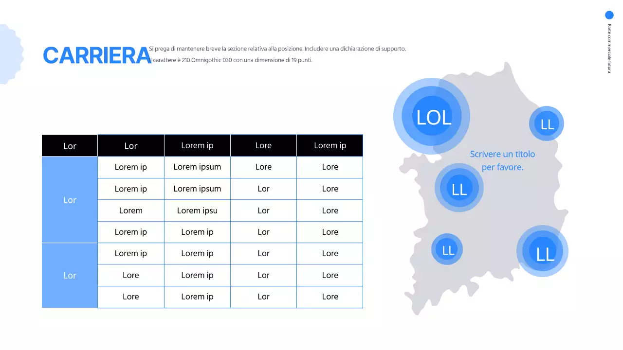 Semplice presentazione online della fiera del lavoro in blu e bianco