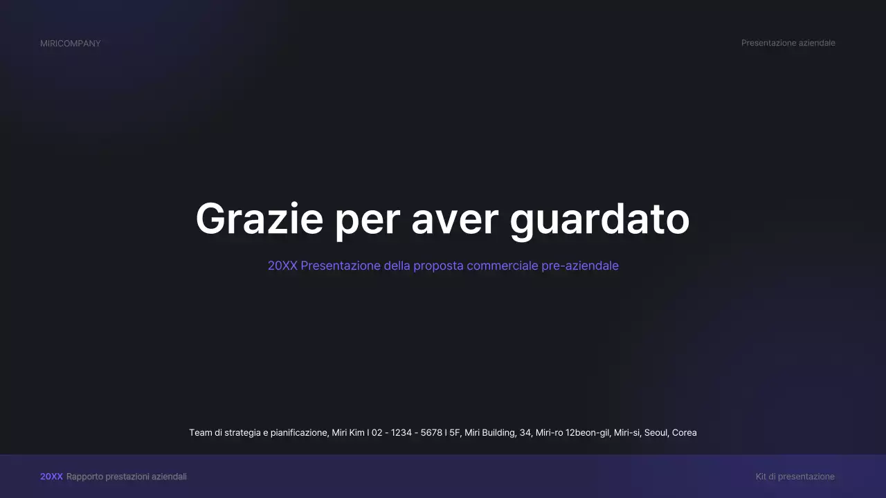 Kit di presentazione aziendale viola, concetto di interfaccia utente tridimensionale