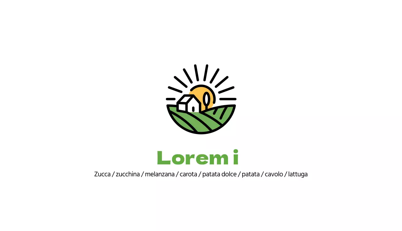 Illustrazione verde Neat Farm