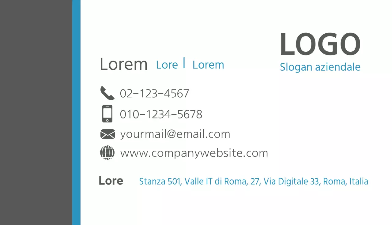 Biglietto da visita con motivo quadrato