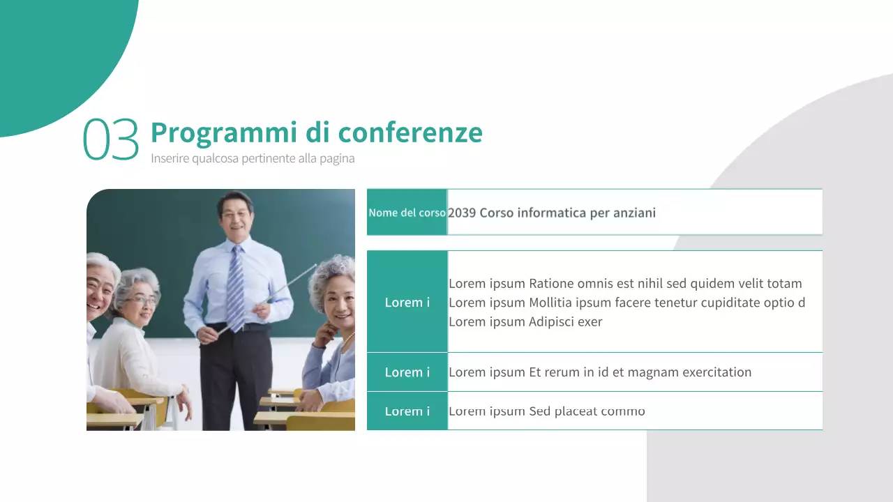 Proposta per un corso di benessere verde e ordinato