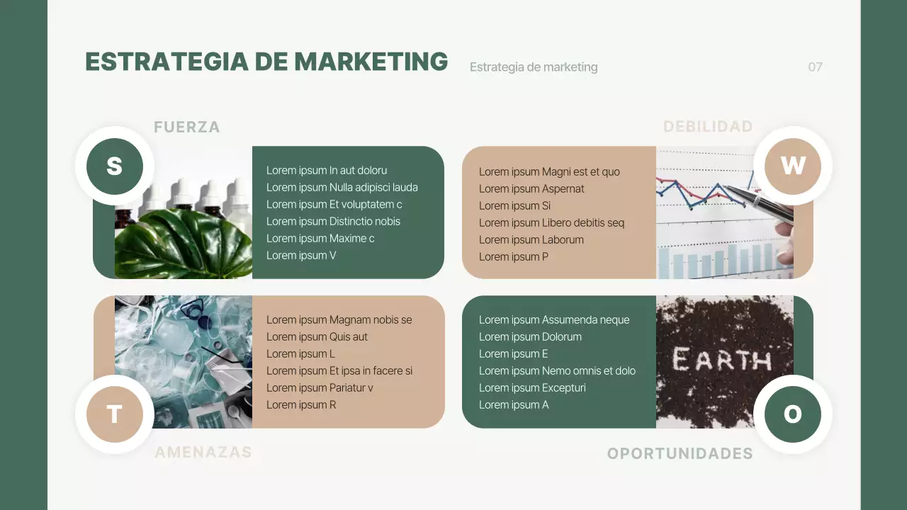 Presentación de un producto cosmético vegano naturalista de tonos verdes