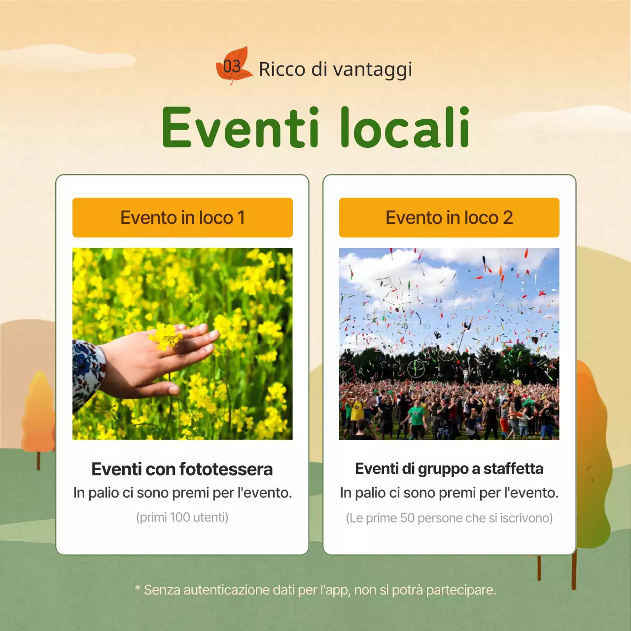 Giallo Arancione Verde Autunno Trekking Challenge Guida