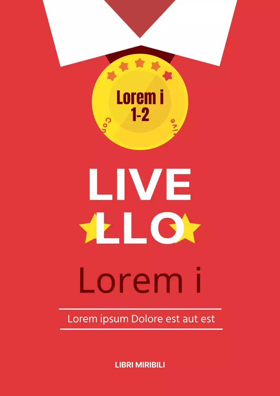 Libri di matematica semplici in rosso e giallo