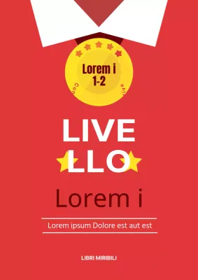 Libri di matematica semplici in rosso e giallo