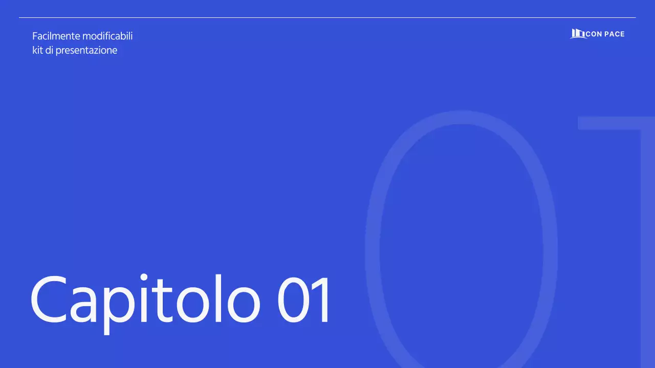 Proposta aziendale semplice e pulita in grigio-blu