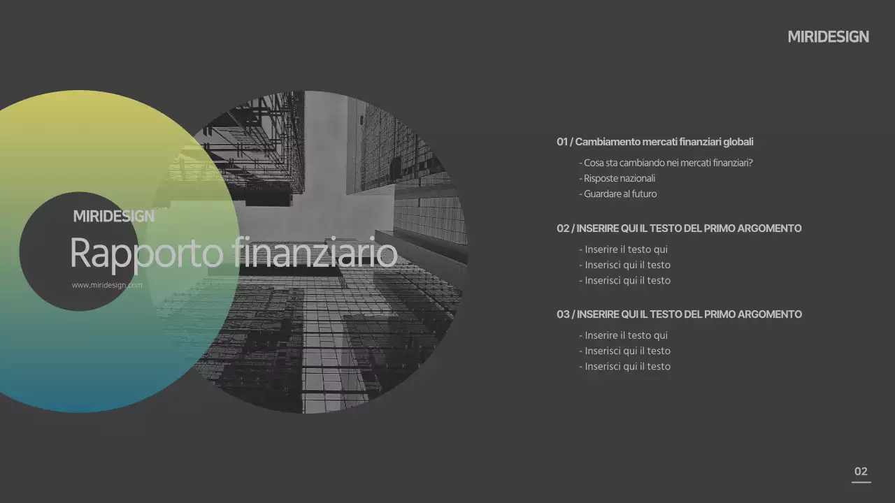 Modello di disegno del cerchio grigio