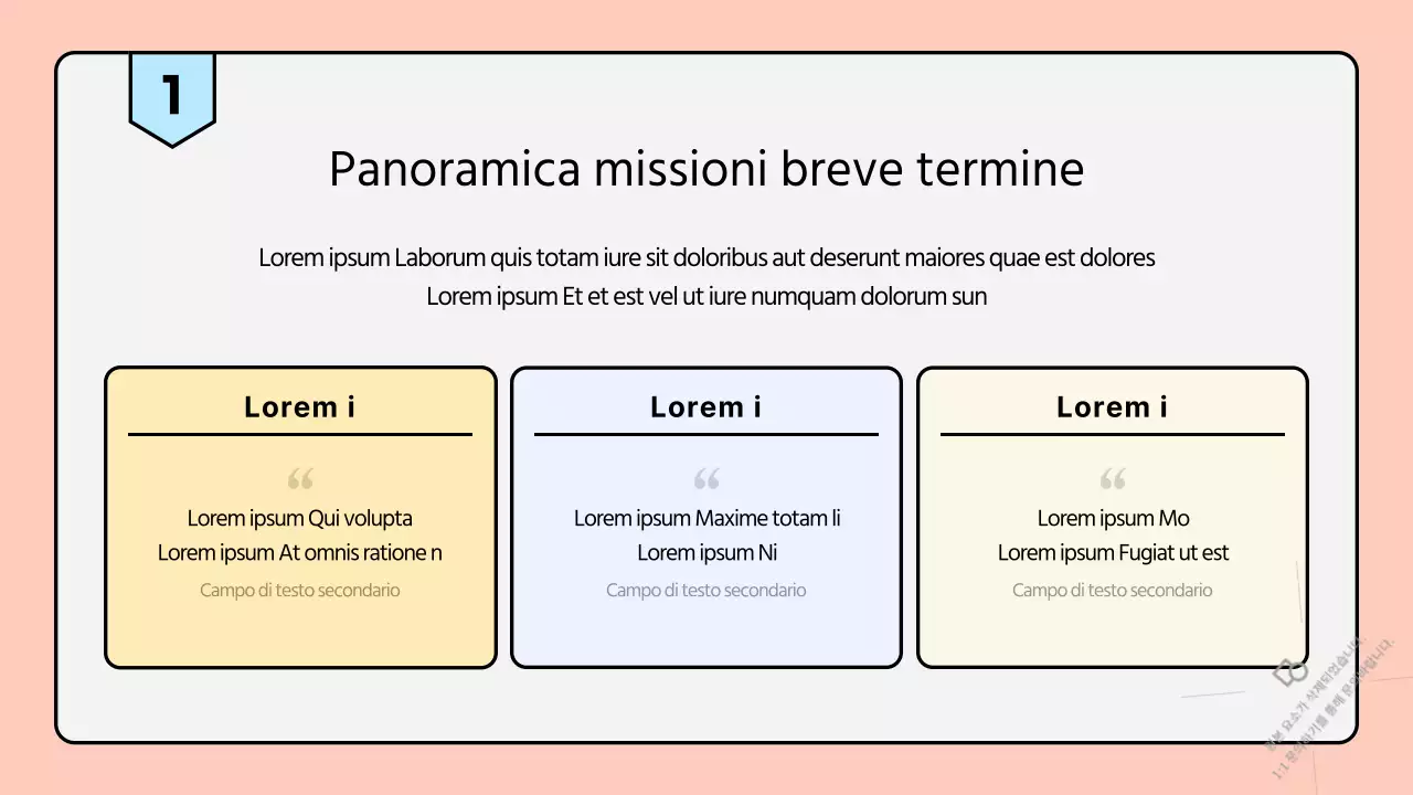 Un opuscolo per le missioni estive della chiesa pulito e dai colori pastello