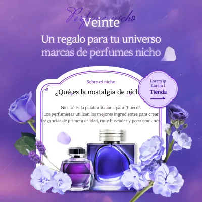 Un lujoso y misterioso perfume de nicho premium en púrpura y violeta Marcas recomendadas