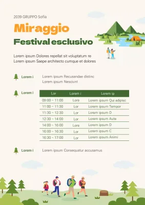 Festa dell'Unità di Green Mirin Picnic aziendale Evento aziendale Manifesto per eventi dei dipendenti