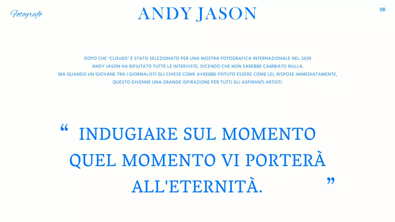 Ritratto di tendenza in blu, bianco e nero