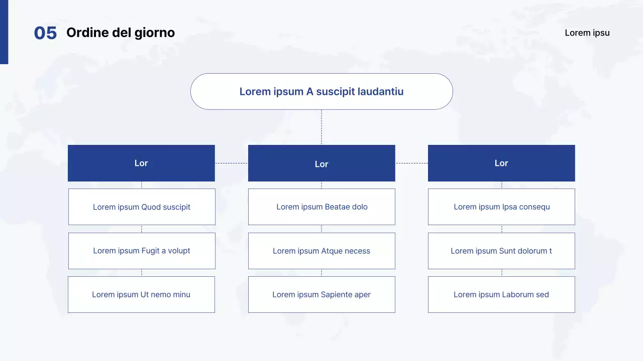 Presentazione di un concorso universitario semplice, bianco e blu