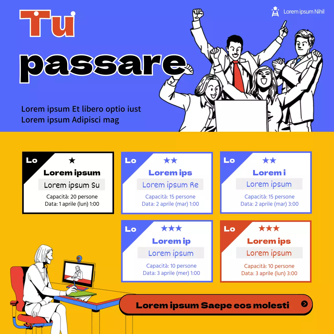 Illustrazione a fumetti concetto di colloquio di lavoro consulenza programma di accettazione del lavoro