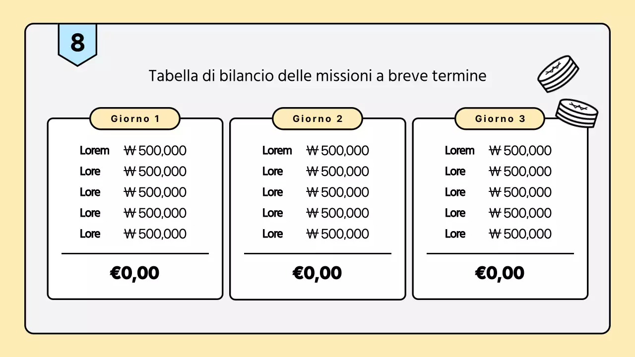 Un opuscolo per le missioni estive della chiesa pulito e dai colori pastello