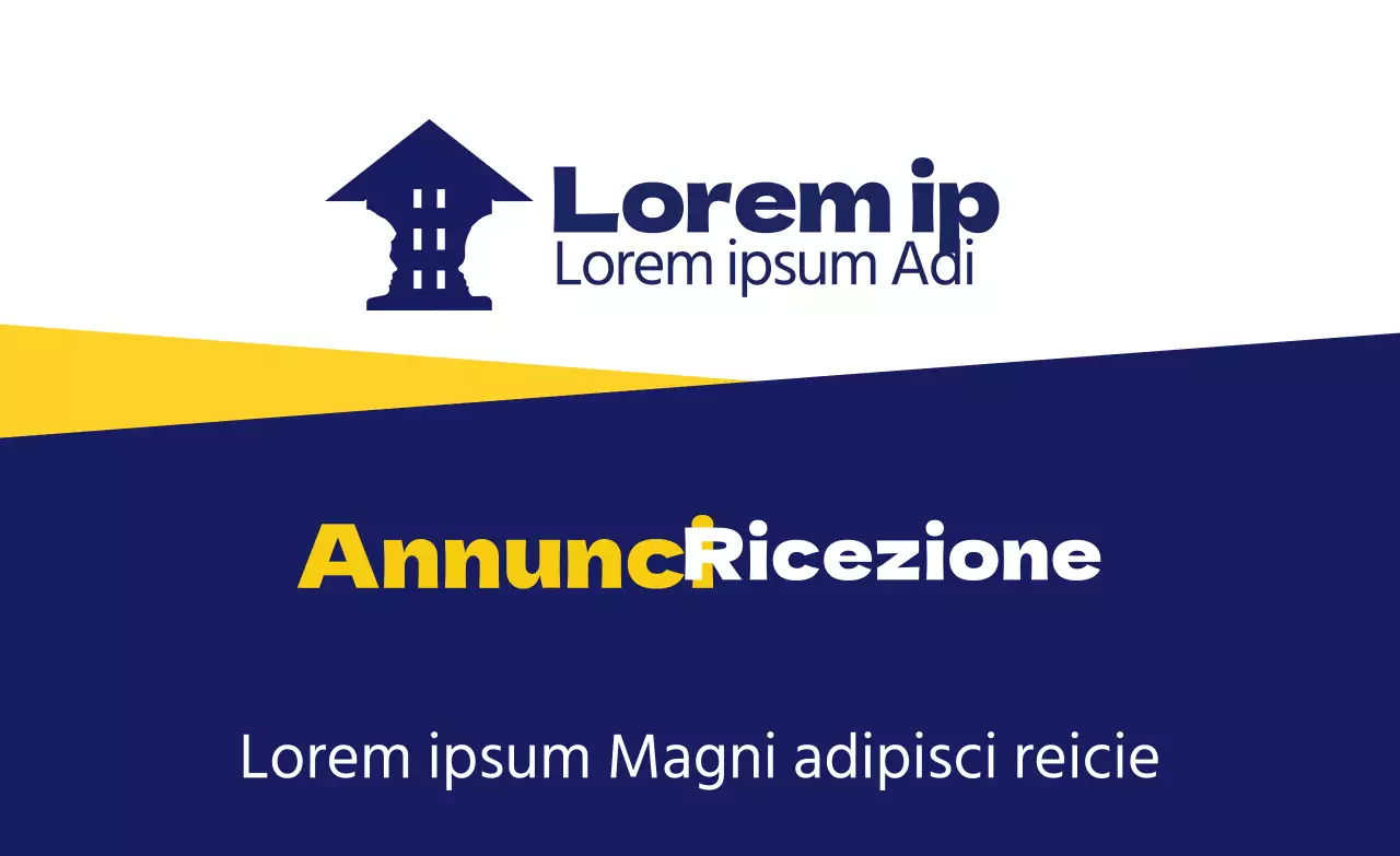 Annunci immobiliari in blu navy