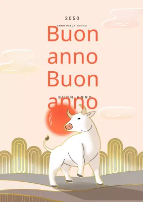 Evento di biglietti d'auguri per il nuovo anno