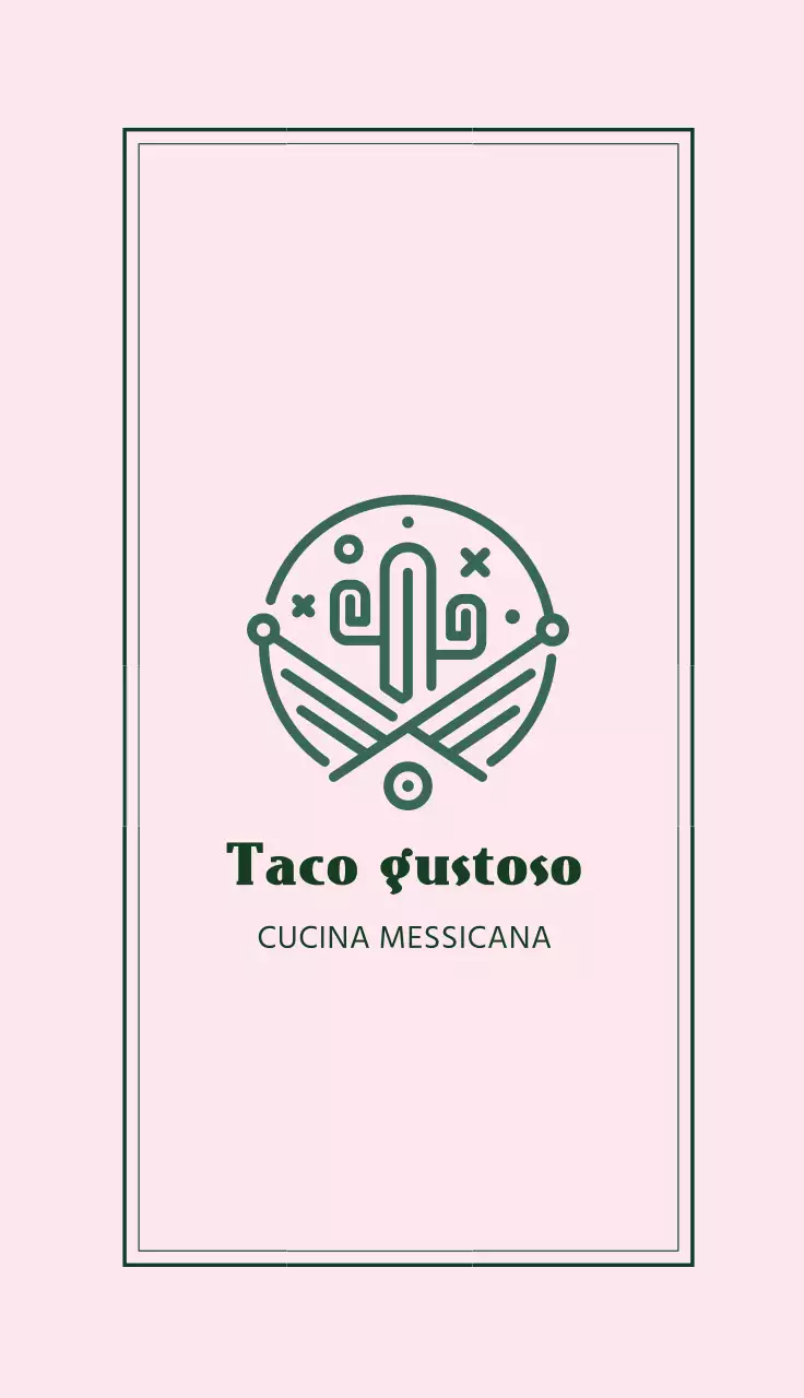 taco rosa verde ristorante semplice
