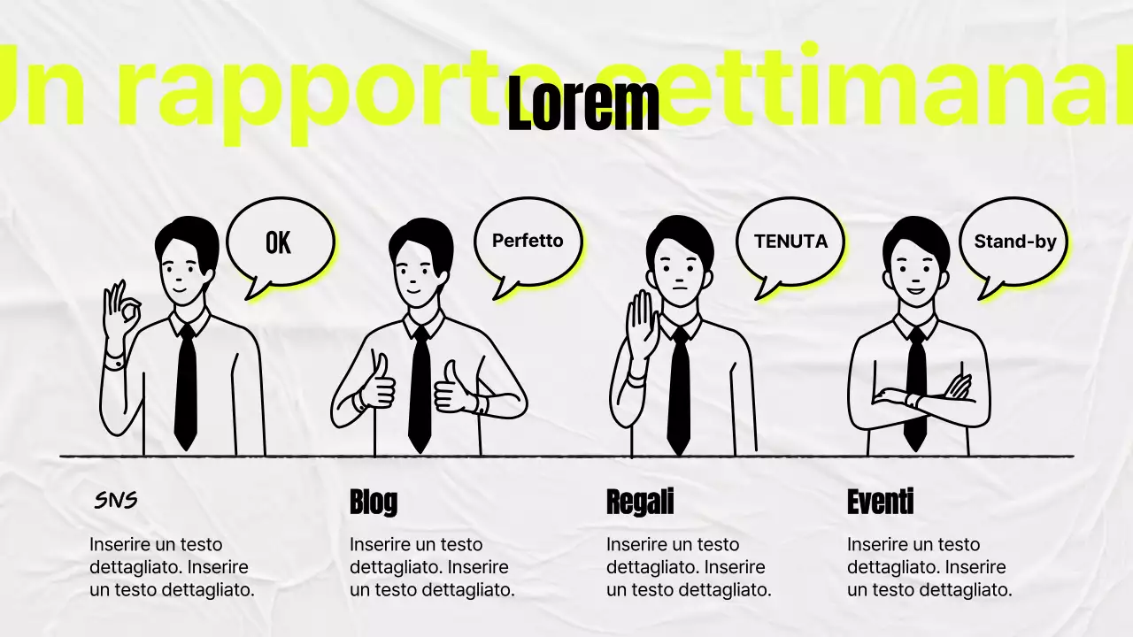 Minuti di studio semplici in giallo e grigio