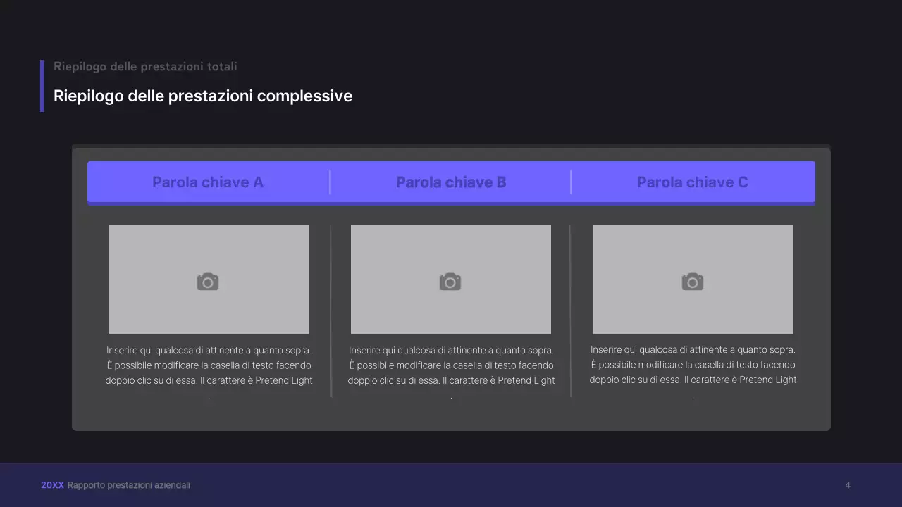 Kit di presentazione aziendale viola, concetto di interfaccia utente tridimensionale